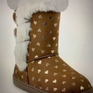 NWB-Toddler Girls Jumping Beans Koraa Brown Boots